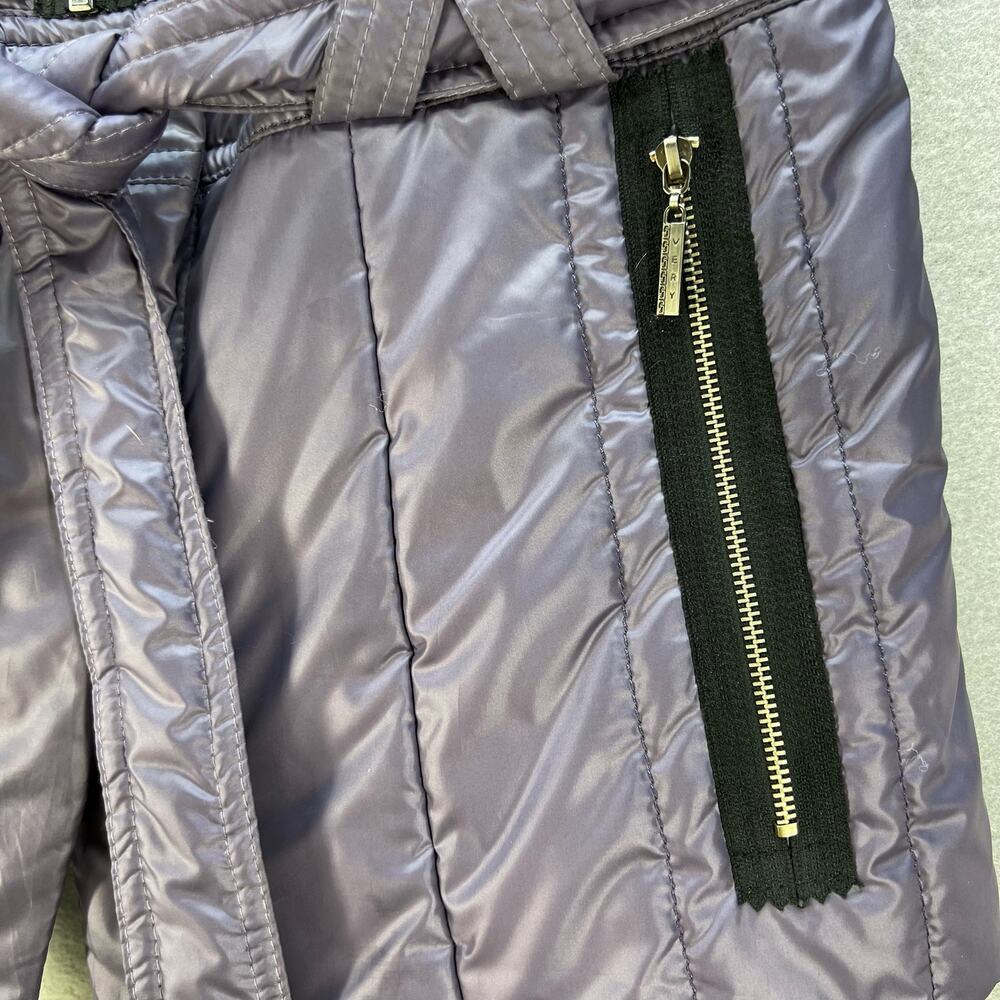 NUI Very Vest Women's Size 46 (8) Purple Belted Puffer Fitted Preppy Romantic - Picture 7 of 11